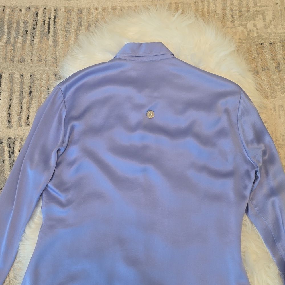 ANDRES Van Tisse Silk Blouse Size M - Picture 11 of 15